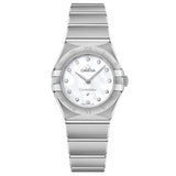 OMEGA Constellation 25mm MOP Dial Diamond Ladies Quartz Watch 13110256055001
