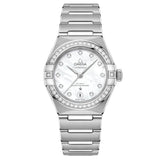 omega constellation 29mm mop dial diamond ladies automatic watch