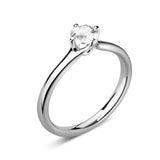 The Primrose Platinum 0.40ct Round Brilliant Cut Diamond Solitaire Engagement Ring