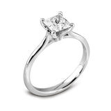 The Jasmine Platinum 0.26ct Princess Cut Diamond Solitaire Engagement Ring