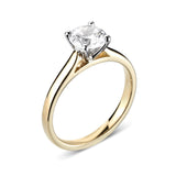 The Magnolia 18ct Yellow Gold 0.51ct Round Brilliant Cut Diamond Solitaire Engagement Ring