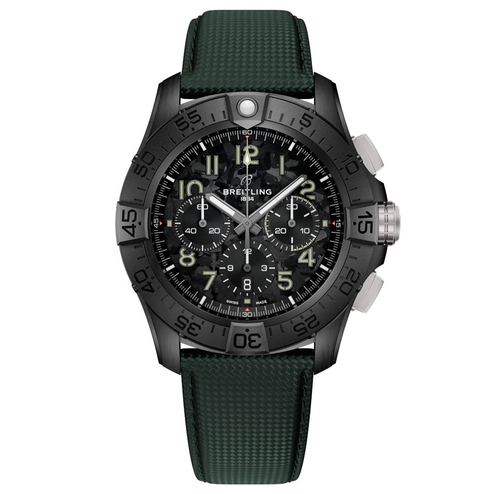 Breitling Avenger B01 Chronograph Night Mission 46mm Black Dial Cerami