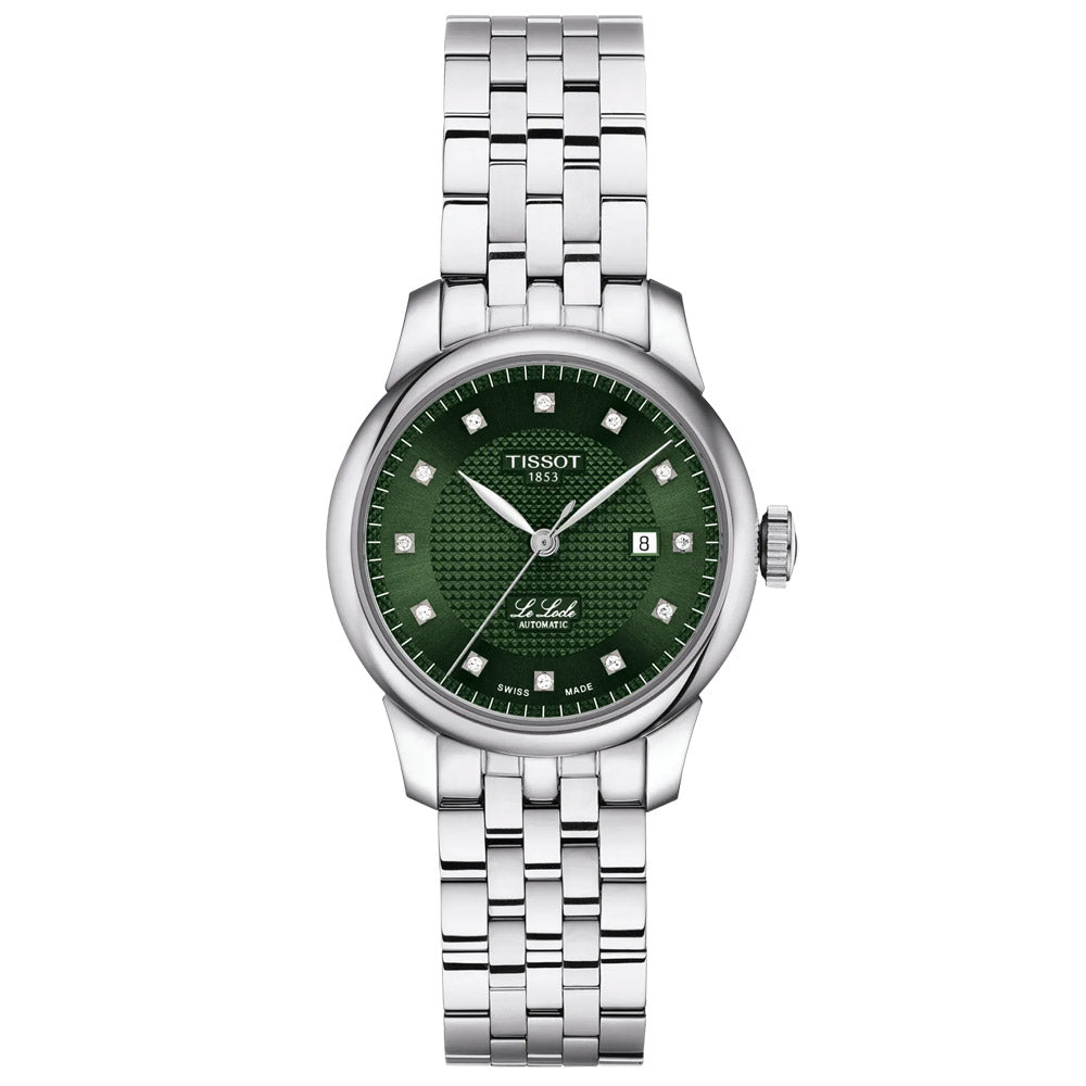 Tissot Le Locle 29mm Green Diamond Dot Dial Automatic Ladies Watch T00