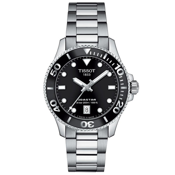 tissot t-sport seastar 1000 black dial 36mm watch