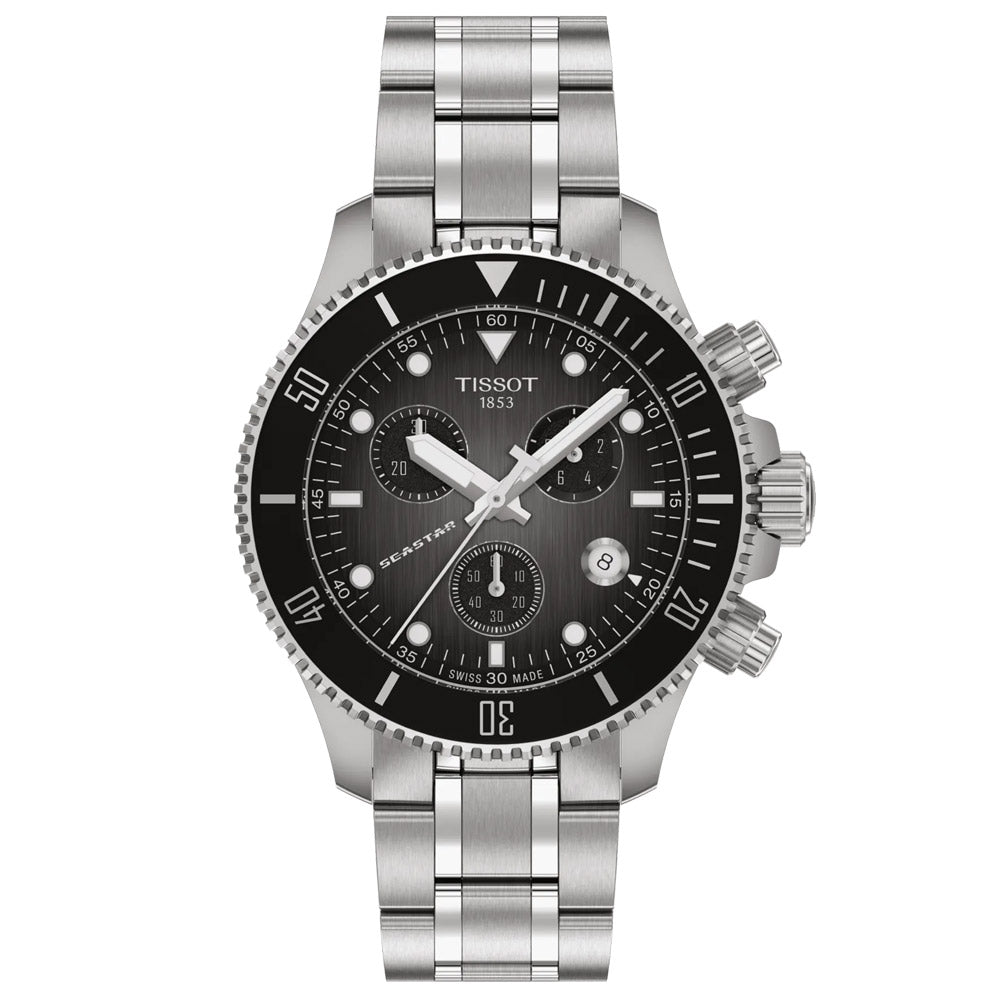 Tissot Seastar 1000 Chronograph 38mm Black Dial Quartz Gents Watch T12