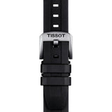 tissot t-sport seastar 1000 black dial 40mm stainless steel watch clasp view