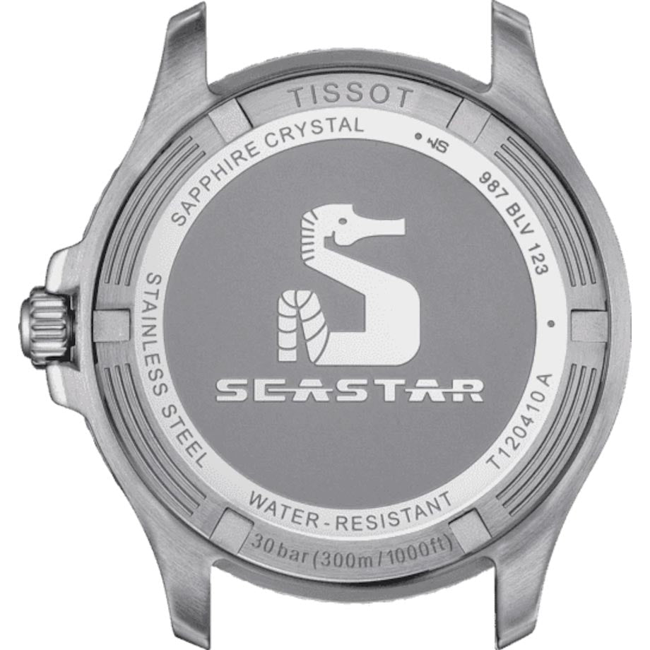 Tissot Seastar 1000 Black Dial 40mm Gold PVD Steel Quartz Watch T1204102705100