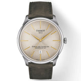 tissot chemin des tourelles powermatic 80 42mm ivory dial automatic gents watch