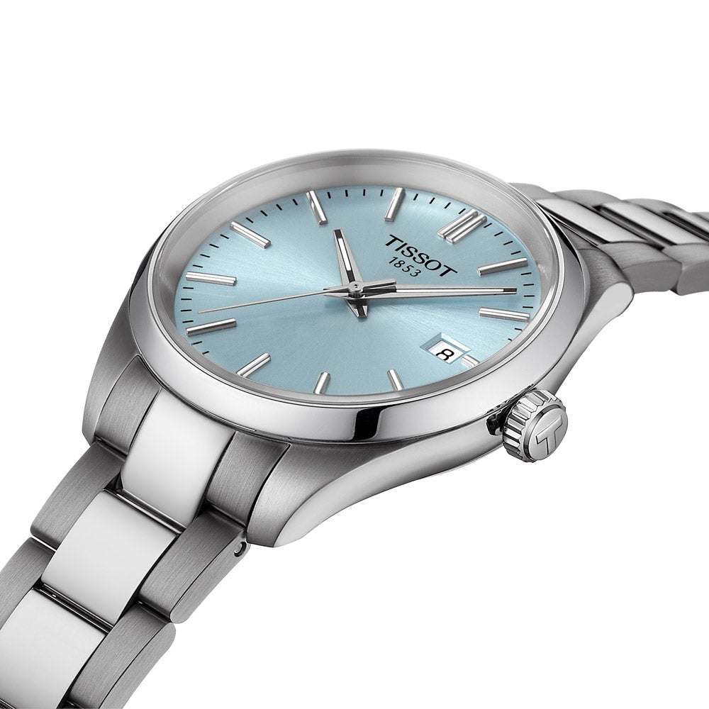 Tissot PR 100 34mm Ice Blue Dial Ladies Quartz Watch T1502101135100