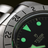 tudor black bay pro 39mm black dial steel on steel bracelet automatic watch lifestyle image