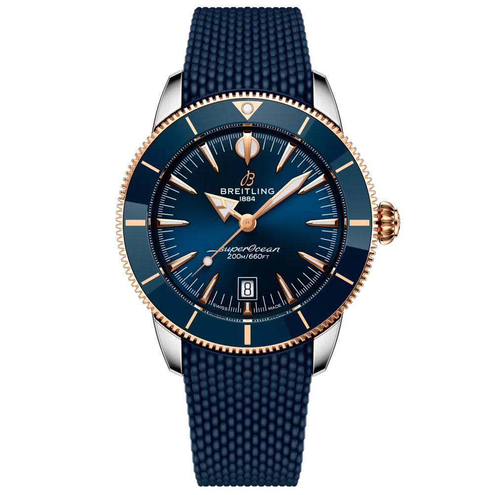 Breitling Superocean Heritage B31 44mm Blue Dial 18ct Rose Gold and St