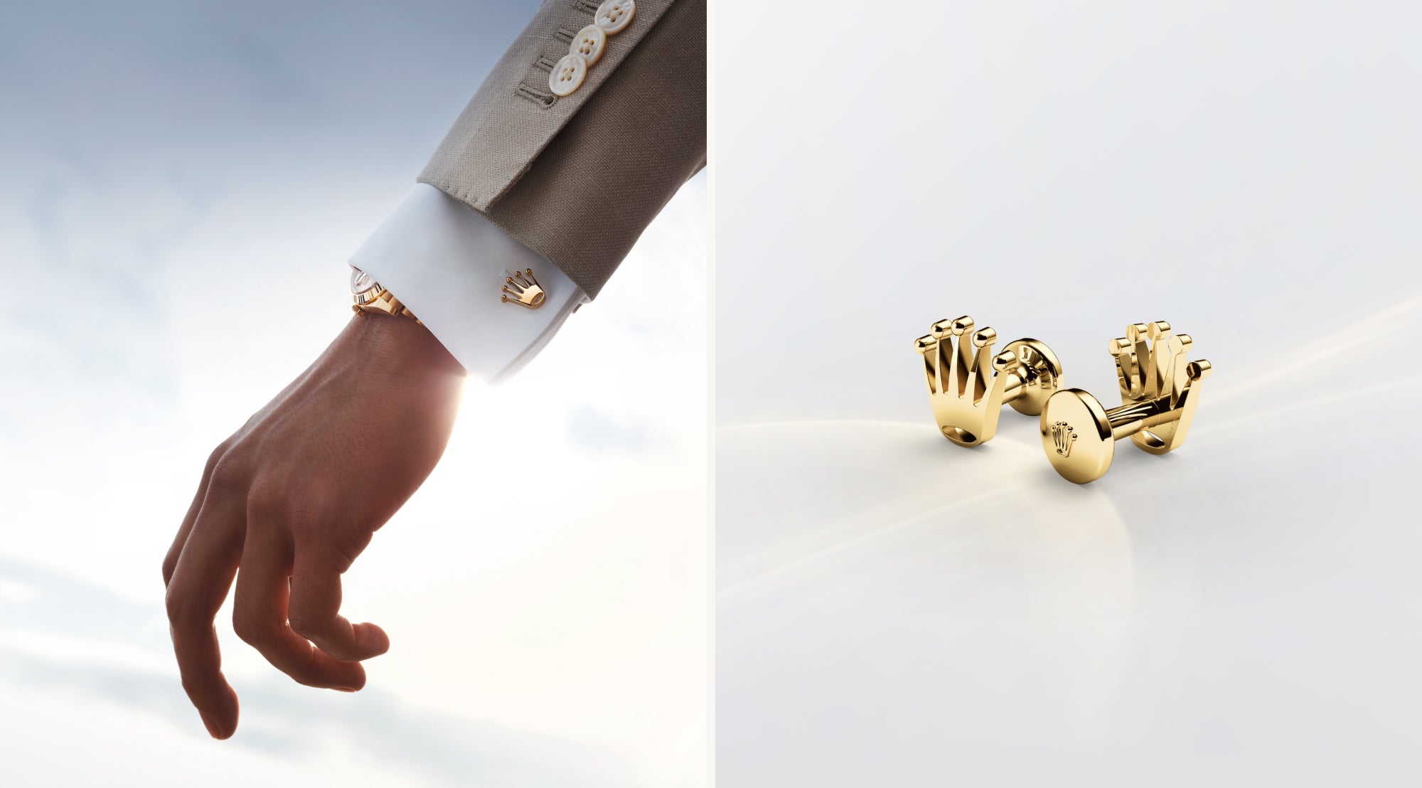 Rolex accessories Crown cufflinks A symbol to have on hand landscape image