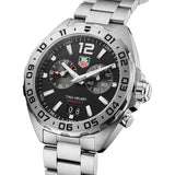 tag heuer formula 1 41mm black dial quartz watch side facing upright image