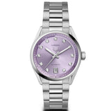 TAG Heuer Carrera Date 36mm Purple Diamond Dot Dial Ladies Automatic Watch WBN2319.BA0001