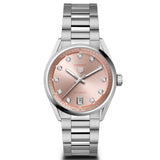 TAG Heuer Carrera Date 36mm Powdery Pink Diamond Dot Dial Ladies Automatic Watch WBN231D.BA0001
