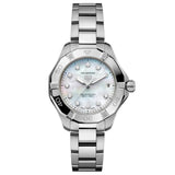 TAG Heuer Aquaracer Professional 200 Solargraph MOP Diamond Dot Dial 34mm Quartz Ladies Watch WBP1313.BA0005