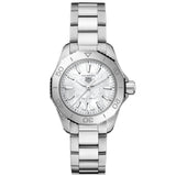 tag heuer aquaracer professional 200 mop dial 30mm quartz ladies watch