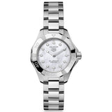 TAG Heuer Aquaracer Professional 100 Solargraph MOP Diamond Dot Dial 28mm Quartz Ladies Watch WBP141H.BA0049