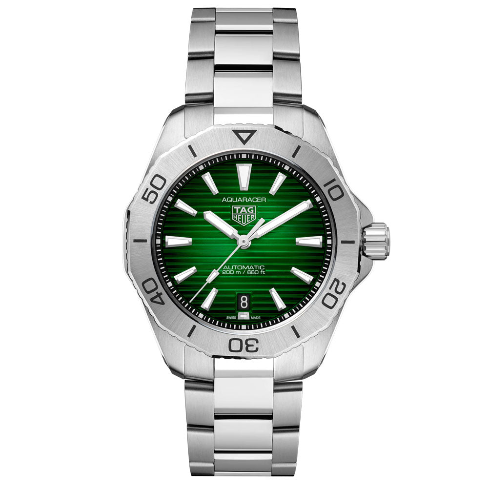 TAG Heuer Aquaracer Professional 200 Green Dial 40mm Automatic Gents Watch WBP2115.BA0627