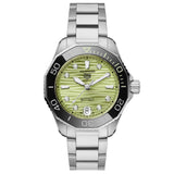 TAG Heuer Aquaracer Professional 300 36mm Green Dial Diamond Automatic Ladies Watch WBP231L.BA0618