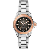 TAG Heuer Aquaracer Professional 200 30mm Black MOP Dial Steel & Gold Diamond Automatic Ladies Watch WBP2451.BA0622