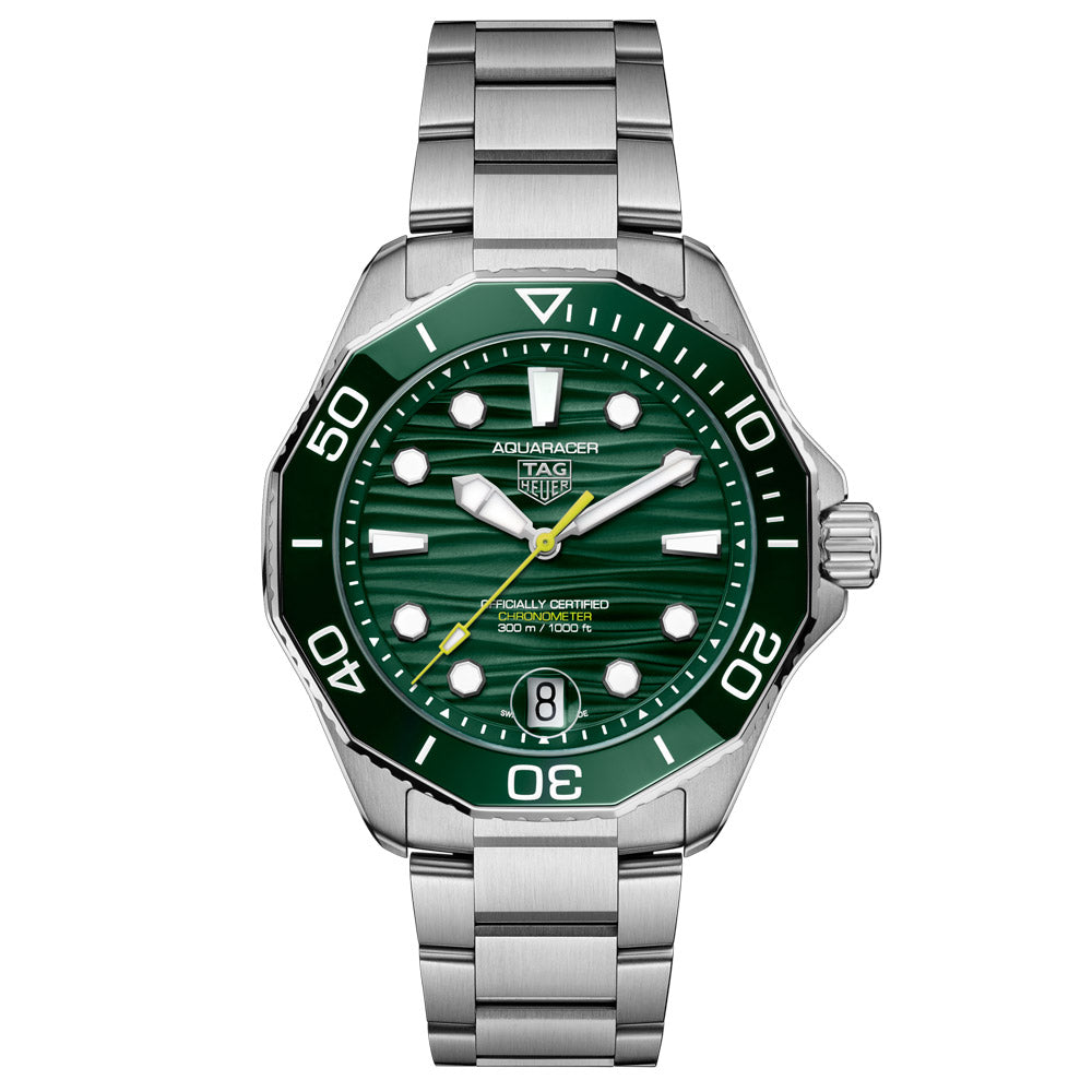 TAG Heuer Aquaracer Professional 300 Date 42mm Green Dial Automatic Ge