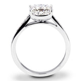 Platinum 2.26ct Princess Cut Diamond Set Shoulders Engagement Ring