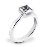 Platinum 1.50ct Radiant Cut Diamond Solitaire Engagement Ring