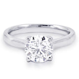 The Daphne Platinum Round Brilliant Cut Diamond Solitaire Engagement Ring