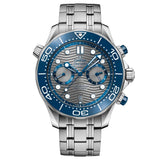 OMEGA Seamaster Diver 300M 44mm Grey Dial Automatic Chronograph Gents Watch 21030445106001