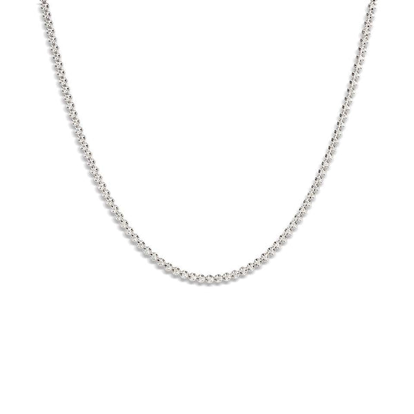 18ct white gold 0.98ct round brilliant cut diamond necklace
