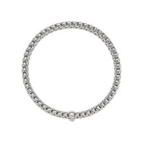 FOPE 18ct White Gold Vendome Flex-It 0.10ct Diamond Bracelet 56002BX_BB_B_XBX