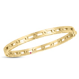 roberto coin 18ct yellow gold navarra bangle