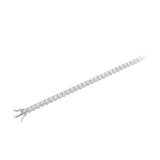 18ct white gold 2.00ct round brilliant cut diamond square set line bracelet