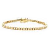 18ct Yellow Gold 1.31ct Diamond Line Bracelet