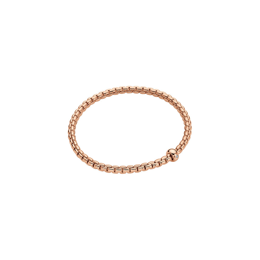 FOPE 18ct Rose Gold Eka Flex-It Diamond Bracelet 01M01BX_BB_R_XBX