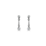 18ct white gold 0.72ct diamond bubble drop earrings