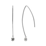 18ct White Gold 0.36ct Diamond Lustre Drop Earrings Main
