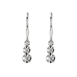 18ct White Gold 0.19ct Diamond Drop Hook Earrings