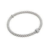 FOPE 18ct White Gold Solo Flex-It 0.29ct Diamond Bracelet 63406BX_PB_B_XBX