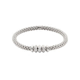 FOPE 18ct White Gold Solo Flex-It 0.50ct Diamond Bracelet 65506BX_BB_B_BBX