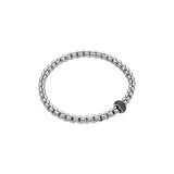 FOPE 18ct White Gold Eka Flex-It 0.41ct Black Diamond Bracelet 72110BX_PN_B_X1X