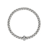 FOPE 18ct White Gold Eka Flex-It 0.15ct Diamond Bracelet 72110BX_BB_B_XBX
