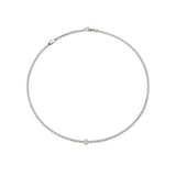 FOPE 18ct White Gold Eka Tiny 0.19ct Diamond Necklace 73001CX_PB_B_XBX_043
