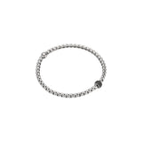 FOPE 18ct White Gold Eka Tiny 0.20ct Black Diamond Bracelet 73301BX_PN_B_X1X