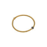 FOPE 18ct Yellow Gold 0.20ct Black Diamond Eka Tiny Flex-It Bracelet 73301BX_PN_G_X1X