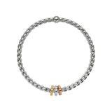 FOPE 18ct White Gold Eka Tiny Flex-It Bracelet 73901BX_XX_B_RBG