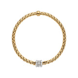 FOPE 18ct Yellow Gold Eka Tiny Flex-It 0.16ct Diamond Bracelet 73901BX_BB_G_BBB