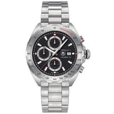tag heuer formula 1 44mm anthracite dial automatic chronograph watch front facing upright image