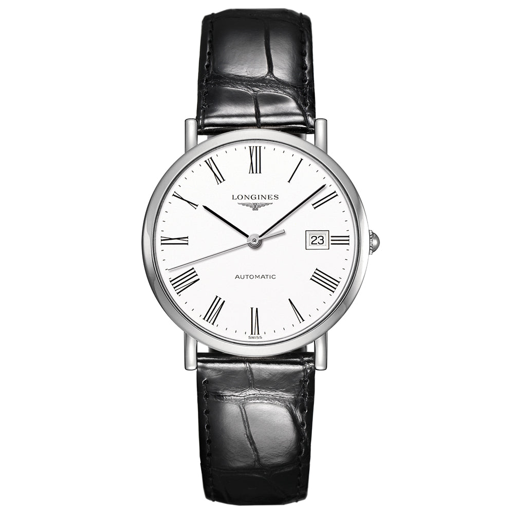 Longines Elegant Collection 37mm White Dial Automatic Watch L4.810.4.11.2